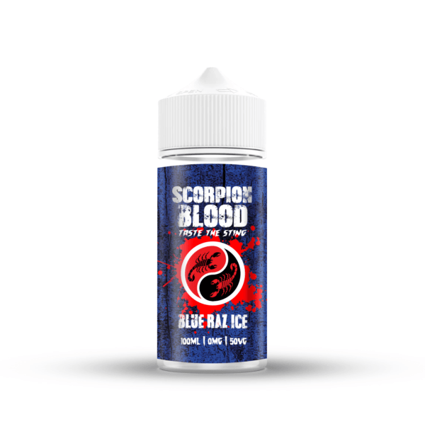 Scorpion Blood Blue Raz Ice 100ml Freebase E-liquid