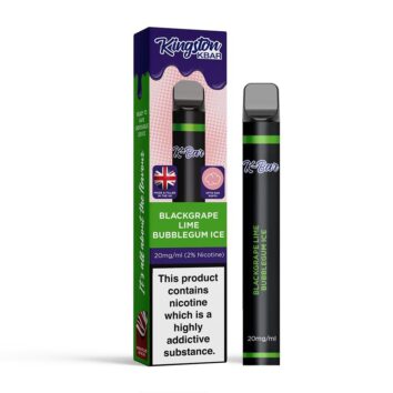 Kingston K-Bar Blackgrape Lime Bubblegum Ice Disposable Vapes