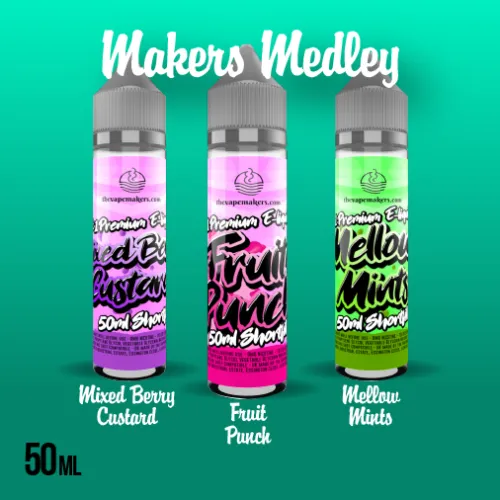 Makers Medley 50ml Freebase E-liquids
