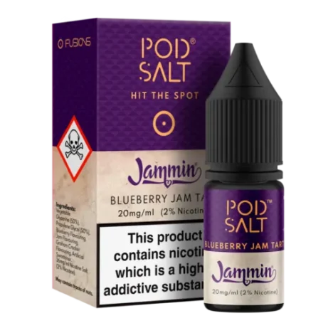 Pod Salt Blueberry Jam Tart 20mg 10ml Nic Salt E-liquid