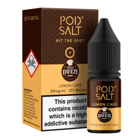 Pod Salt Lemon Cake 20mg 10ml Nic Salt E-liquid