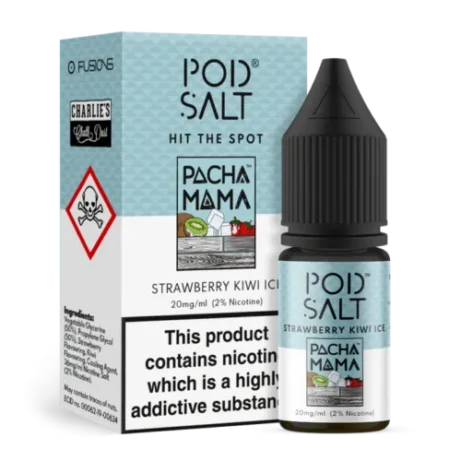 Pod Salt Strawberry Kiwi Ice 20mg 10ml Nic Salt E-liquid