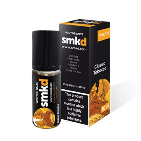 SMKD Nic Salts 10ml Classic Tobacco 9mg