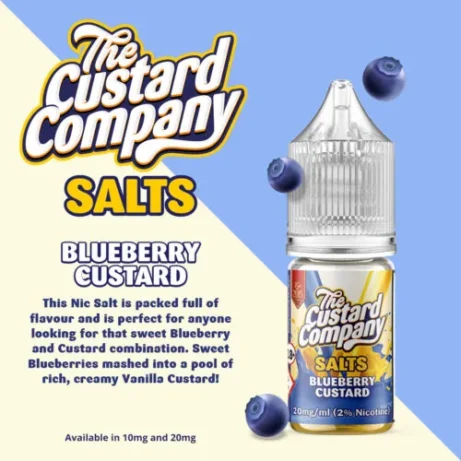 The Custard Company Blueberry Custard 10mg 10ml Nic Salt E-liquid