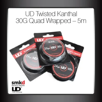 UD Twisted Kanthal 30G Quad Wrapped Vape Wire