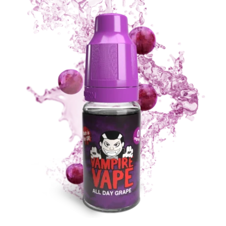 Vampire Vape All Day Grape 3mg 10ml Freebase E-liquid