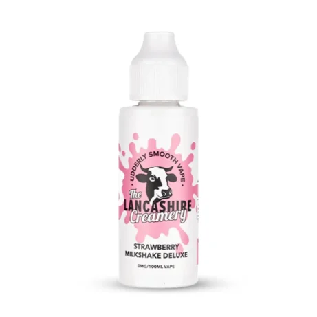 The Lancashire Creamery 100ml Strawberry Milkshake Deluxe