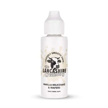 The Lancashire Creamery 100ml Vanilla Milkshake & Wafers