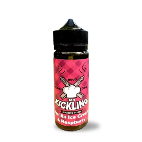 Mr Kickling 100ml e-liquid Vanilla Ice Cream Rasberry