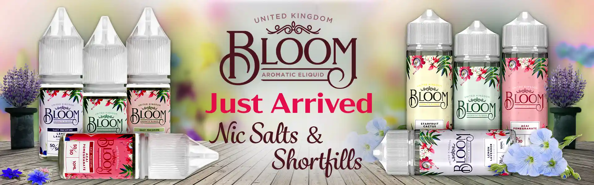 Bloom E-liquid and Nic Salts has just arrived