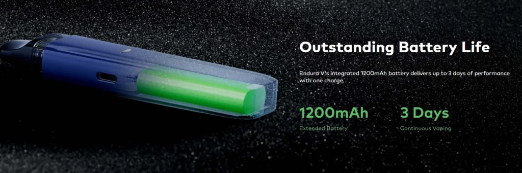 Innokin Enduro V Pod Vape Kit Battery Life