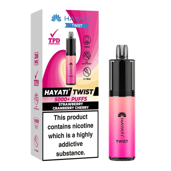 Hayati Twist 5000 Strawberry Cranberry Cherry