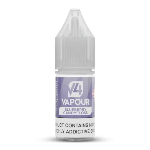 V4 Vapour 10ml Sweets E-Liquid Blueberry Candyfloss