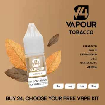 V4 Vapour 10ml Tobacco Flavours