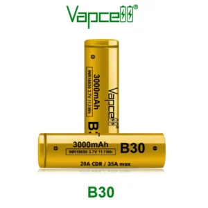 Vapcell B30 300mAh Batteries