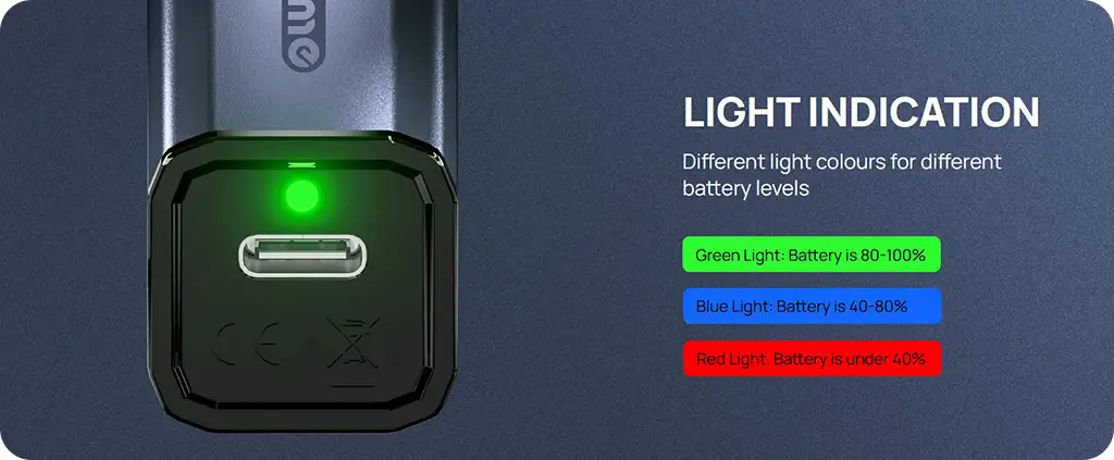 Elux Legend Prime Battery Indicator