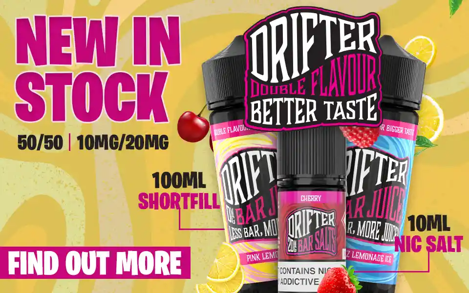 Drifter Range of vape juice Now Here