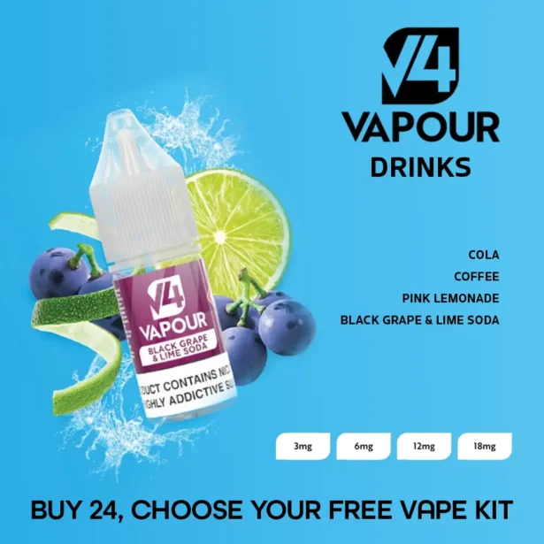 V4 Vapour 10ml Drinks Flavours