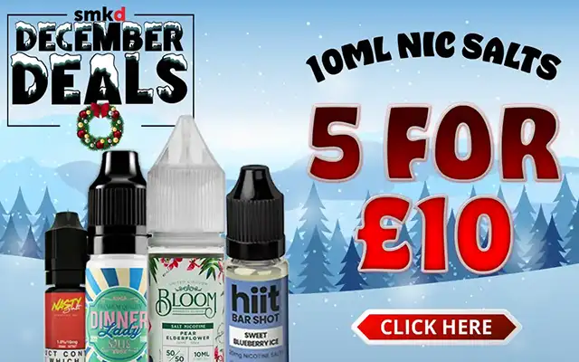 December deals 10ml nic salts 5 for 10