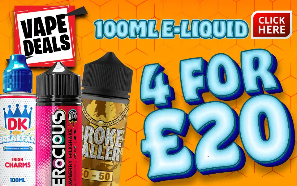 Vape Deals 100ml E-liquid 4 for £20