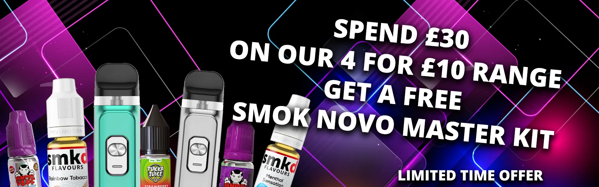 Spend £30 And Get A Free SMOK Novo Master Kit