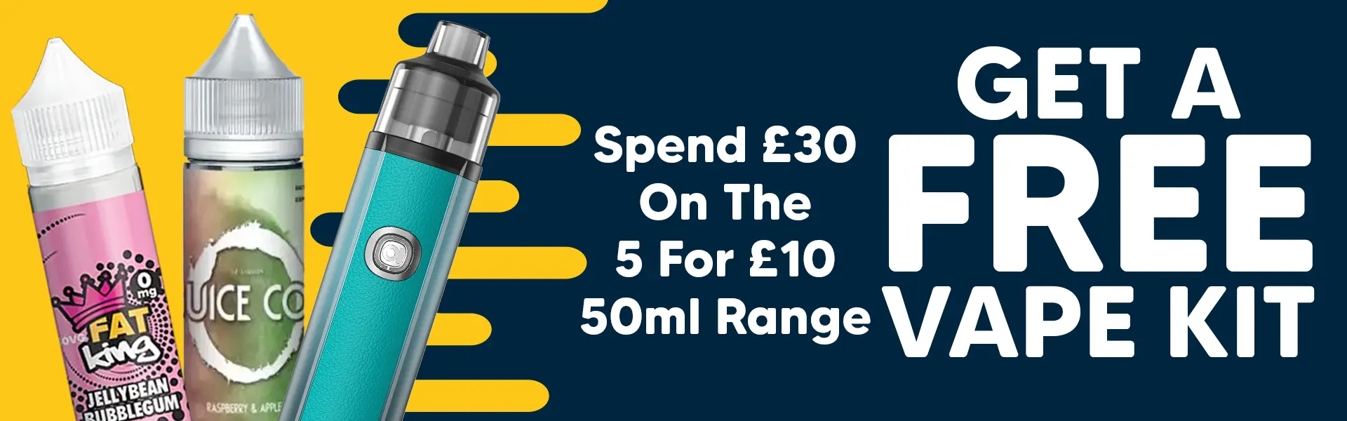 Get a free vape kit with 15 shortfill vape liquids from this range