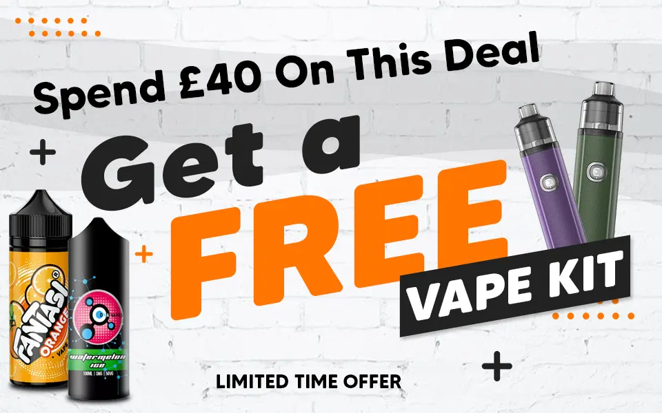Spend £40 on the 5 for £20 100ml shortfills And Free Vape Kit