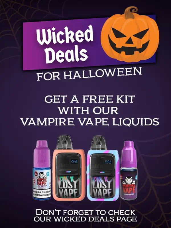Free Pod Kit with our Vampire Vape Liquids