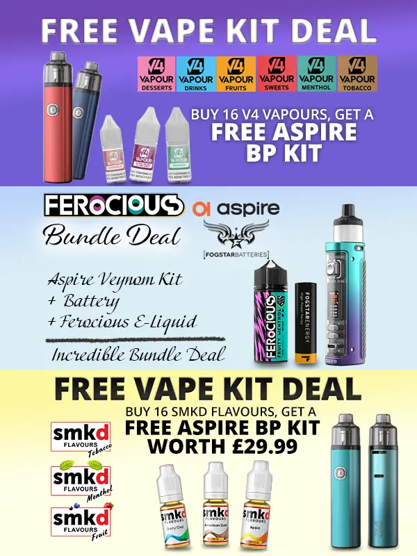 Free Vape Kits And Starter Kit Bundle Deals