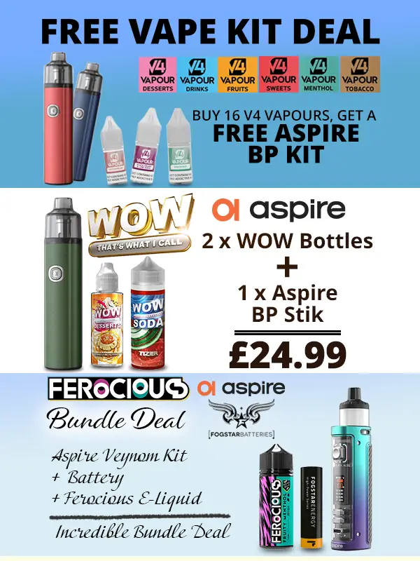 Free Vape Kits And Starter Kit Bundle Deals