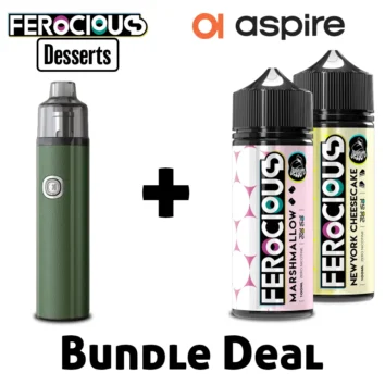 Ferocious Desserts 100ml Vape Liquid Plus BP Stick Bundle Deal