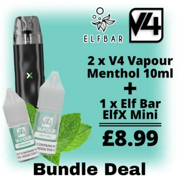 Elf Bar ElfX Mini & V4 Vapour Menthol Starter Kit Bundle