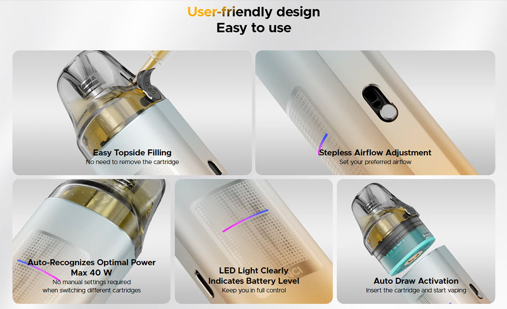 Voopoo Vinci S User Friendly Design