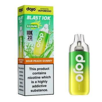 DOJO Blast 10k Prefilled Vape Kit In Sour Peach Gummy Flavour